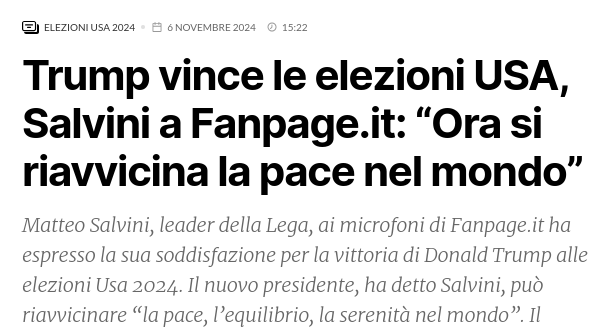 Un'altra grande previsione di Salvini