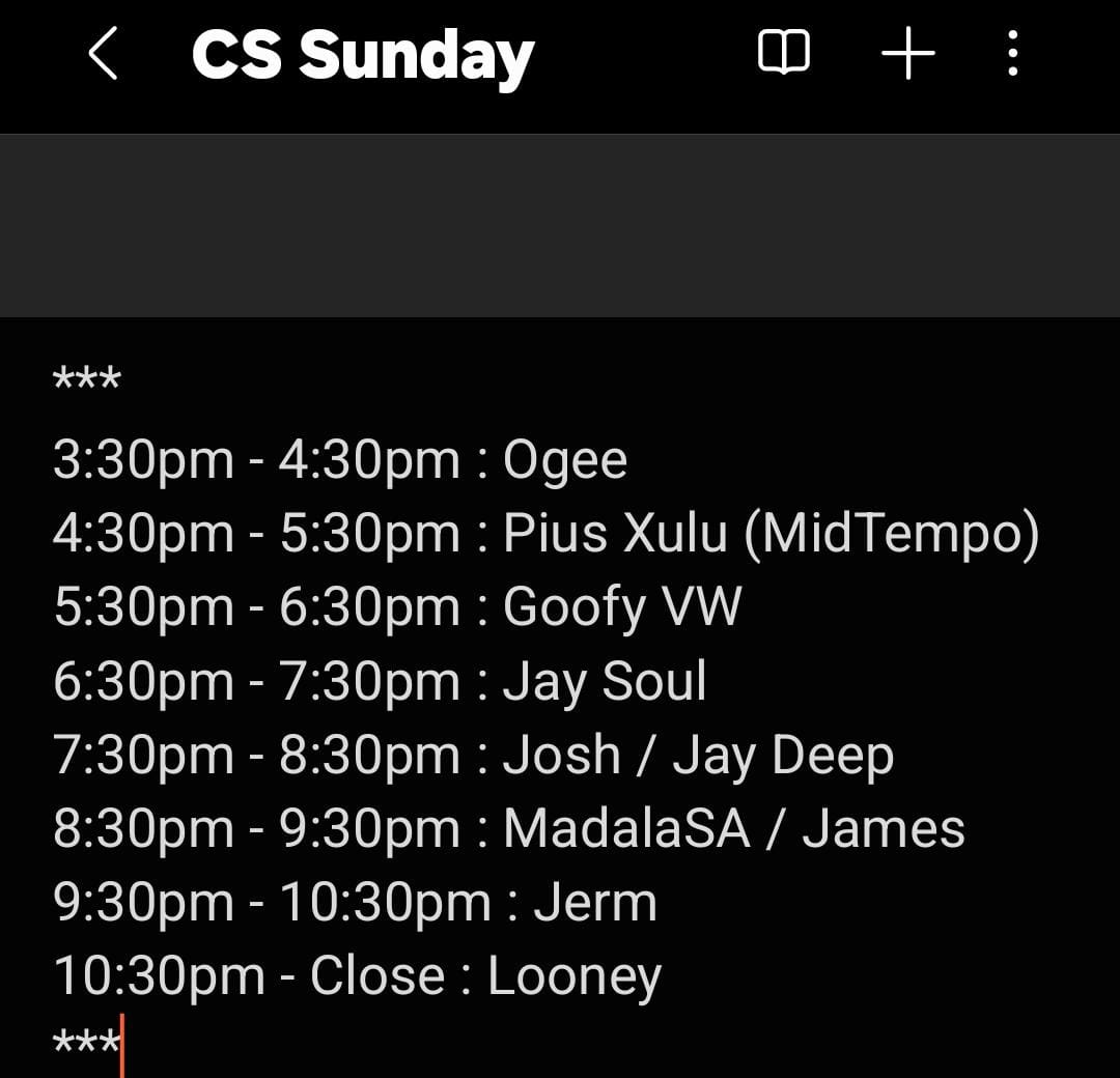 Good music's going to be served 🔥

Join us later at #CasaBarWoodstock for another rendition of #CulturedSundays.