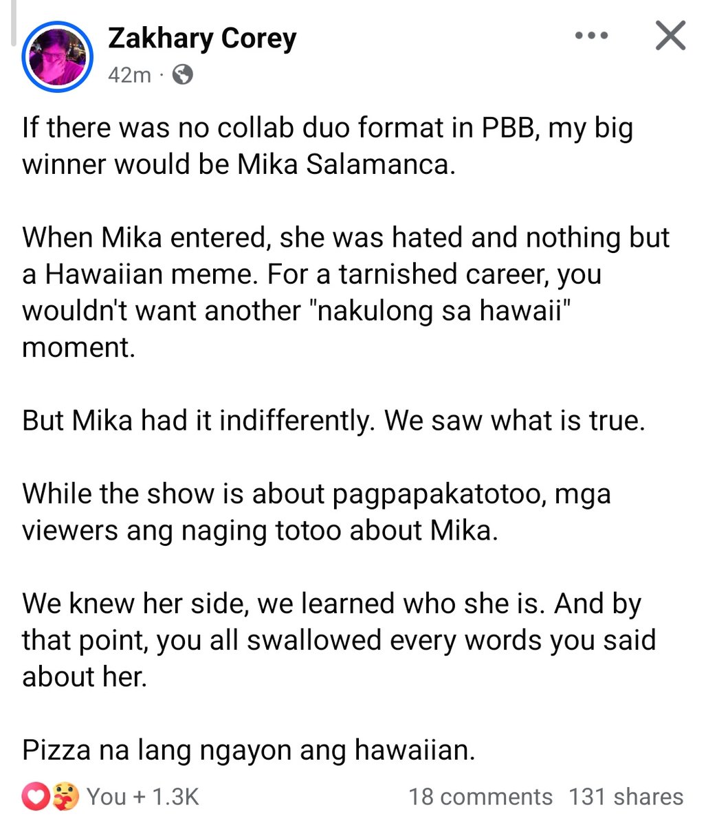 that phrase. that damn phrase. 🥹

"pizza nalang ngayon ang hawaiian"
