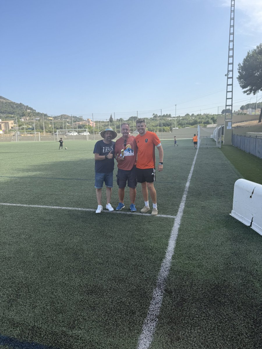 ISL Javea Veterans Trophy 🏆 winners 2025

Gold Cup Champions Fife United

Silver Trophy Winners Green's Machines / Ivry Sur Seine 

Bronze Plate Winners Javea Veterans

Fair Play award Valencia Turia Football

#Tournament #javeavets #isl #footballtour #grassrootsfootball