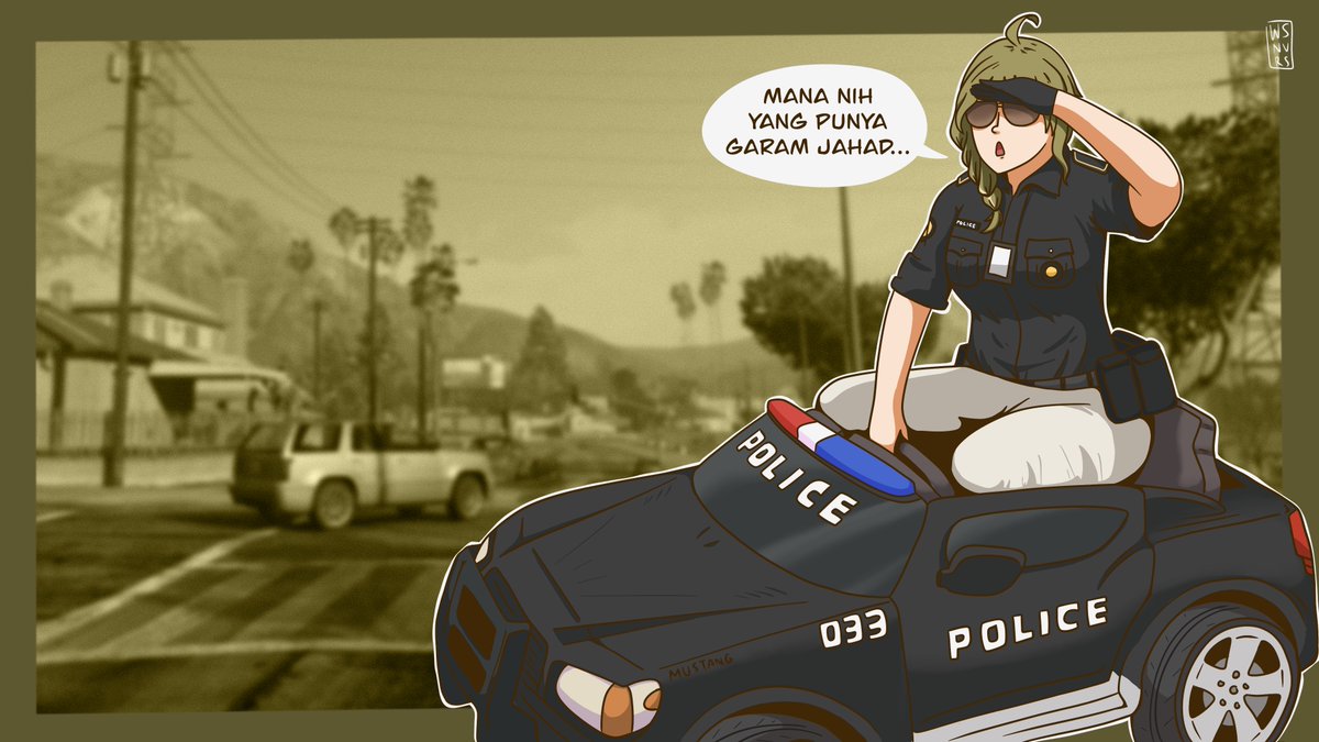 Atasan Herawati: "Naek mobil ini dulu dah Her sambil patroli, dari pada naek mobil beneran masih nabrak2" #GaleriHera