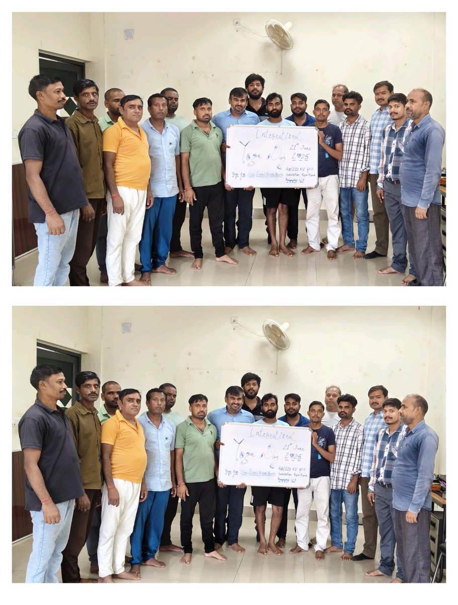 International Yoga Day 2025 🧘‍♀️
Theme: "Yoga for One Earth,One Health" Today, we celebrated International Yoga Day at our 400/220kV GIS Substation, Prayagraj with great enthusiasm and team spirit.