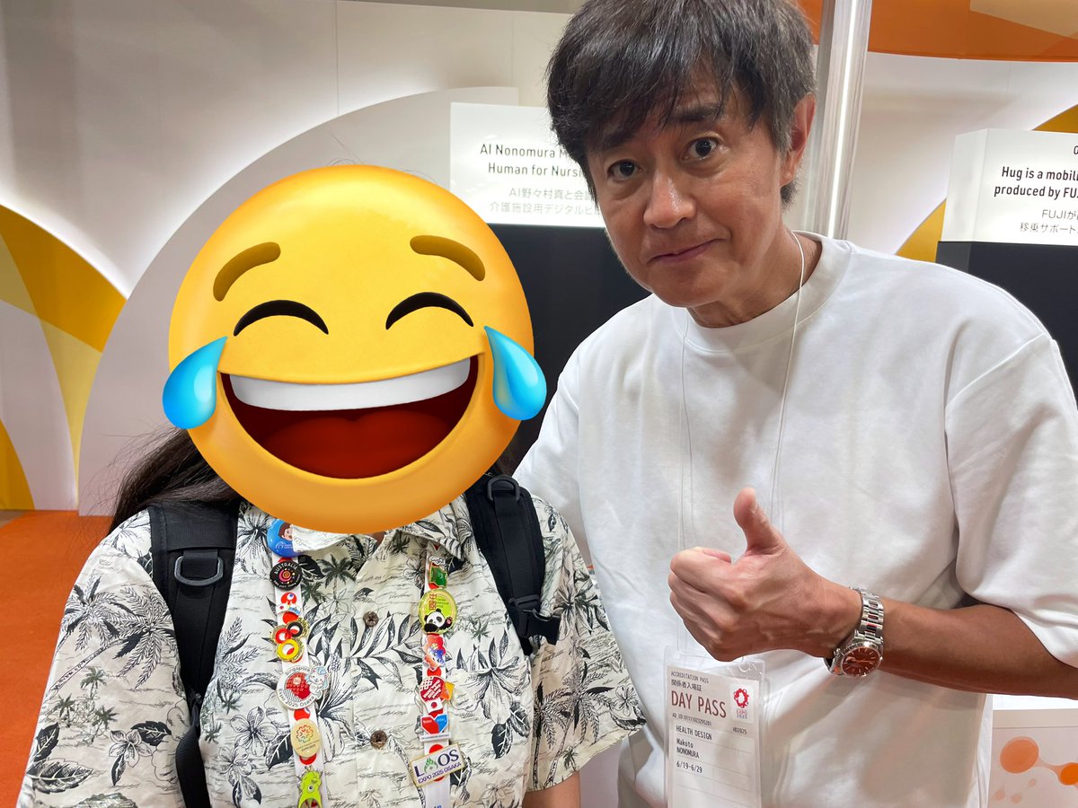 CircleTrip's tweet photo. AI野々村真めっちゃ流暢にお話しできるな〜 って感心してたらもっと流暢にお話しできるリアル野々村真さんが登場！！😳
#HEALTHDESIGN
#大阪関西万博 #EXPO2025 https://t.co/DJoIdJn69W