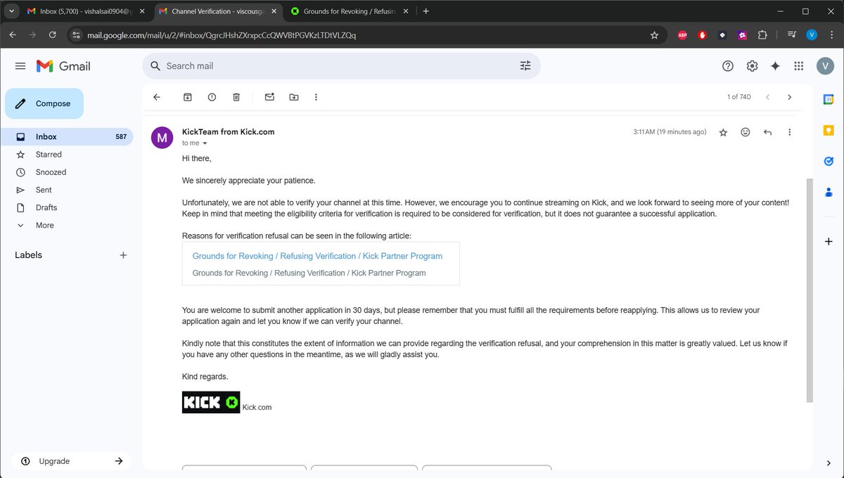 ViscousGaming (@viscousgamingtv) on Twitter photo I'm so grateful to each person who supported me and dropped those subs.
Unfortunately,we got rejected but ya its not gonna stop me from streaming.
I'm the guy who streamed almost a year without sub button. So Grind is still on
<a href="/KickStreaming/">Kick</a> <a href="/KickCommunity/">Kick Community</a> <a href="/StakeEddie/">Eddie</a> <a href="/Svntvmvriv/">Santamaria</a> I'm so grateful to each person who supported me and dropped those subs.
Unfortunately,we got rejected but ya its not gonna stop me from streaming.
I'm the guy who streamed almost a year without sub button. So Grind is still on
<a href="/KickStreaming/">Kick</a> <a href="/KickCommunity/">Kick Community</a> <a href="/StakeEddie/">Eddie</a> <a href="/Svntvmvriv/">Santamaria</a>