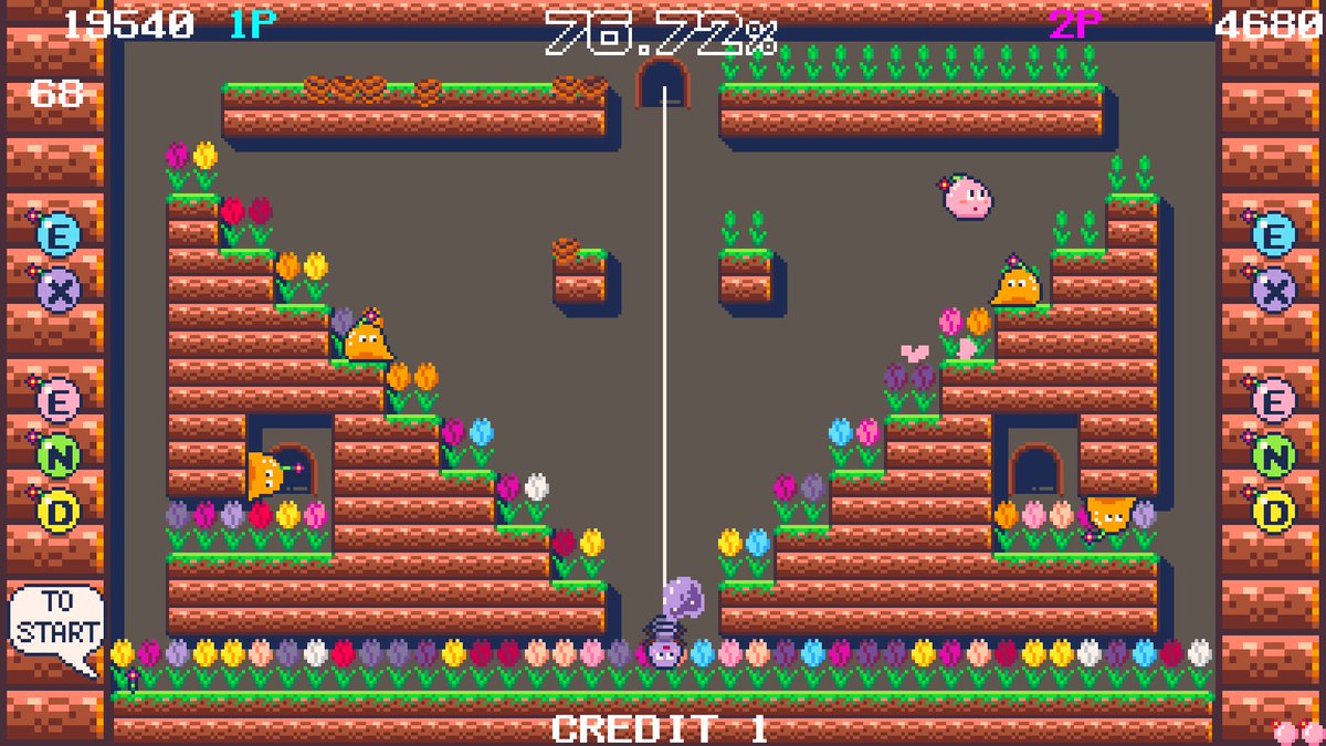 YsYs_FF14's tweet image. 嬉し懐かしアーケード感かわいい🌷
#ブルームパラダイス