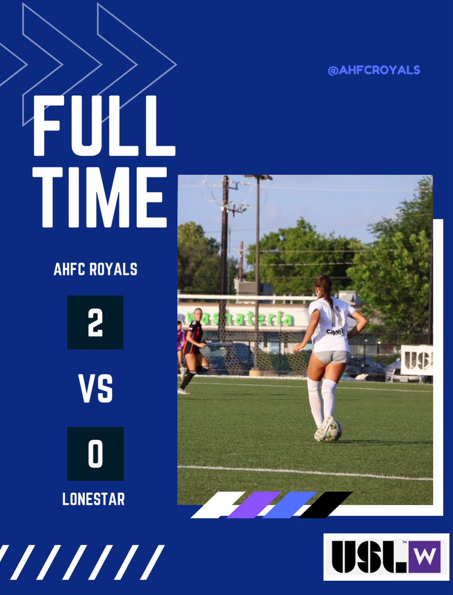 2 goals. 0 conceded. Royals get it done! 👑✅
2 goles. 0 en contra. ¡Victoria para las Royals! 👑✅
#AHFCRoyals #WinDay #VamosRoyals #RoyalPride #CleanSheet #WomensSoccer