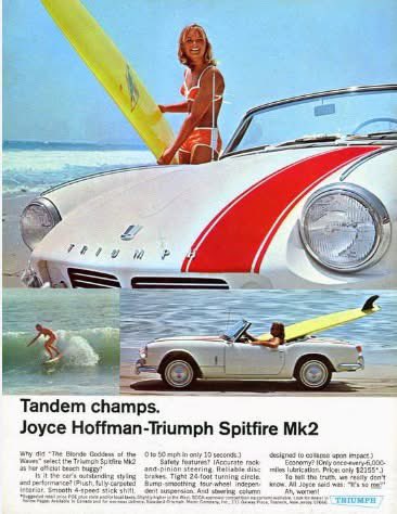 Happy Sunday Everybody .... Hope you have a great day planned.
If you are off to the beach maybe take the Spitfire 'with the car's outstanding styling and performance &amp; Plush fully carpeted interior' - what more could you ask for ? 😉
Enjoy 
TSSC #Triumph #Weekendvibes