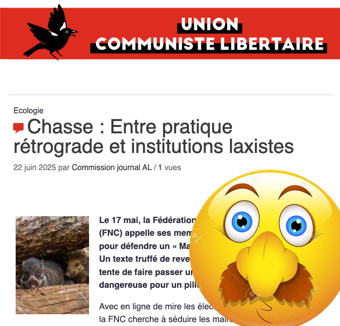 FrancAller_info's tweet photo. Si vous voulez rire...
#Poncifs #Clichés #Amalgames #Caricatures #Fakes
(tout y est)
#Chasse #ChassePartage
#IlsSachentNousChassons
Lire ➡️ https://t.co/Sq77iHnHVc https://t.co/A41eRMYzSp