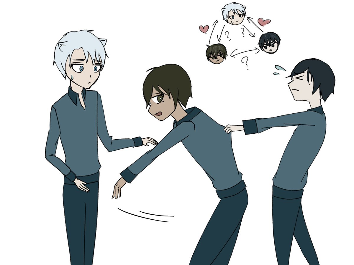 US Latino 🐧 and UK 🐧　
三角関係🐧🐻‍❄️🐧
⚠️若干BL