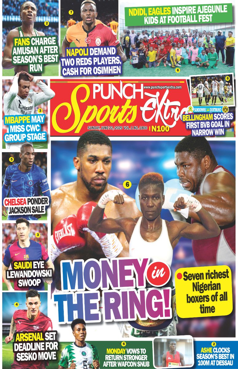 22 JUNE 2025 HEADLINES <a href="/CoverpagesNg/">Cover Pages</a>