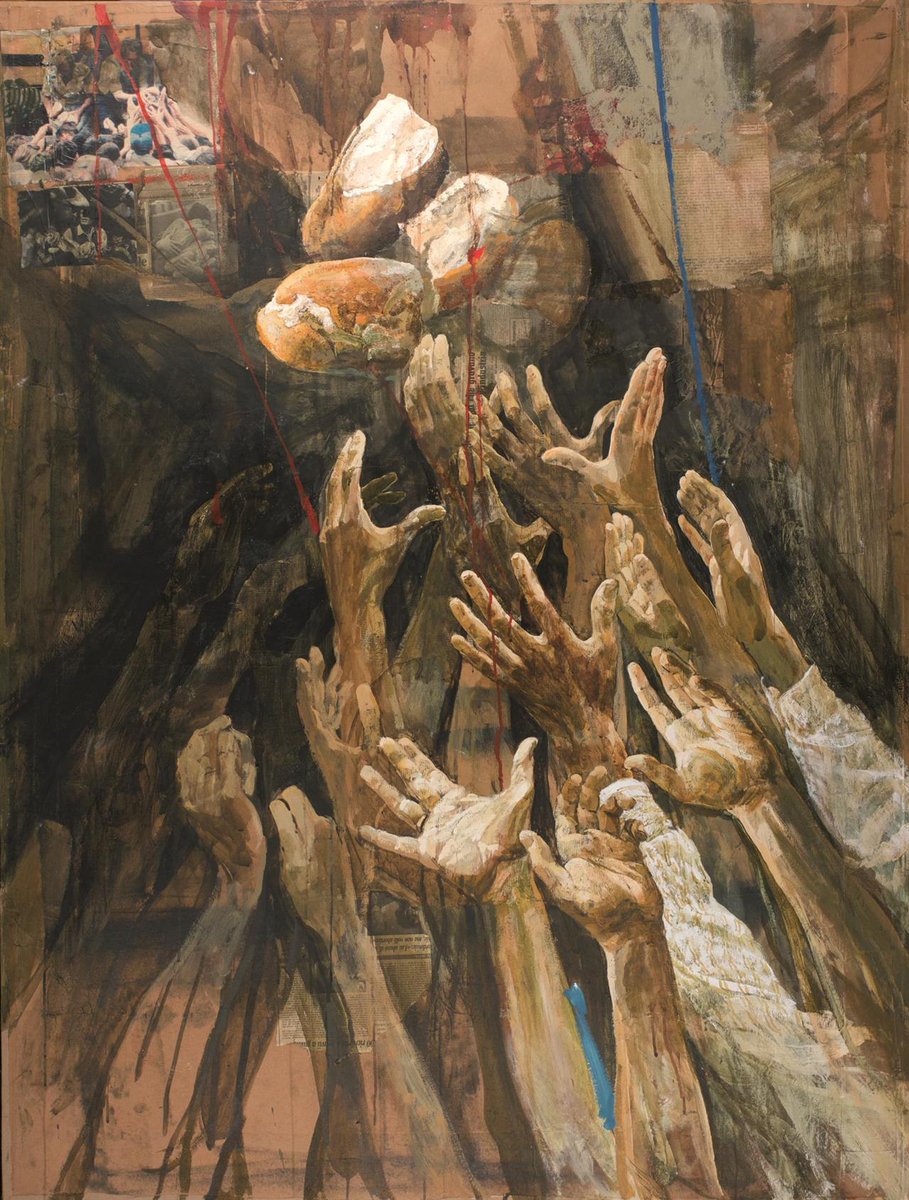 boker_or's tweet image. &quot;Il giorno cominciava a declinare&quot;

Quando si avverte il tempo del declino, occorre fare rete, valorizzare, aiutarsi.
Il Maestro non taglia il pane, lo spezza; non divide, condivide.
Si ascolti ancora l&apos;invito rivolto ai discepoli, &quot;date voi stessi da mangiare&quot;.
L&apos;altro sono io.