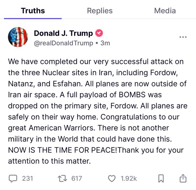 Iran Warns of 'Everlasting Consequences' as Trump Claims Nuclear Sites Obliterated in 2025 Midnight Hammer Strike