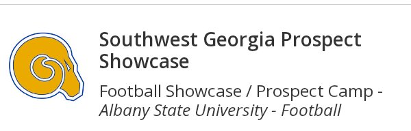 Blessed to have the opportunity to be apart of the Albany State University showcase prospect camp