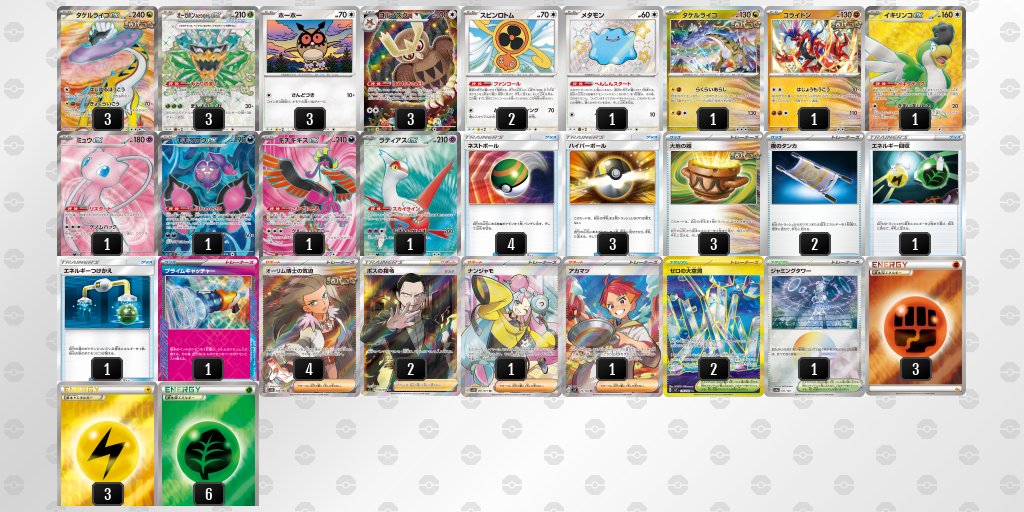 [老闆 League] Pokémonja 榨山 Campionships 2025&nbsp; Winners & Top Ranked 牌組 Recipes Summary [Pokéka PJCS2025]. 牌組圖片