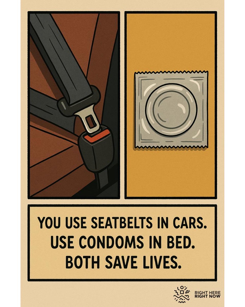 You buckle up for safety. Why wouldn’t you wrap up for pleasure?                   #SafeSex