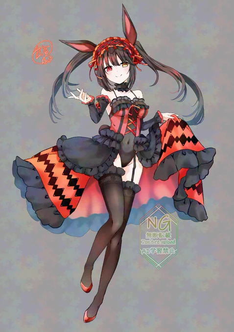 かなり遅くなりましたが、再度HappyBirthday狂三! #date_a_live #デート・ア・ライブ #時崎狂三