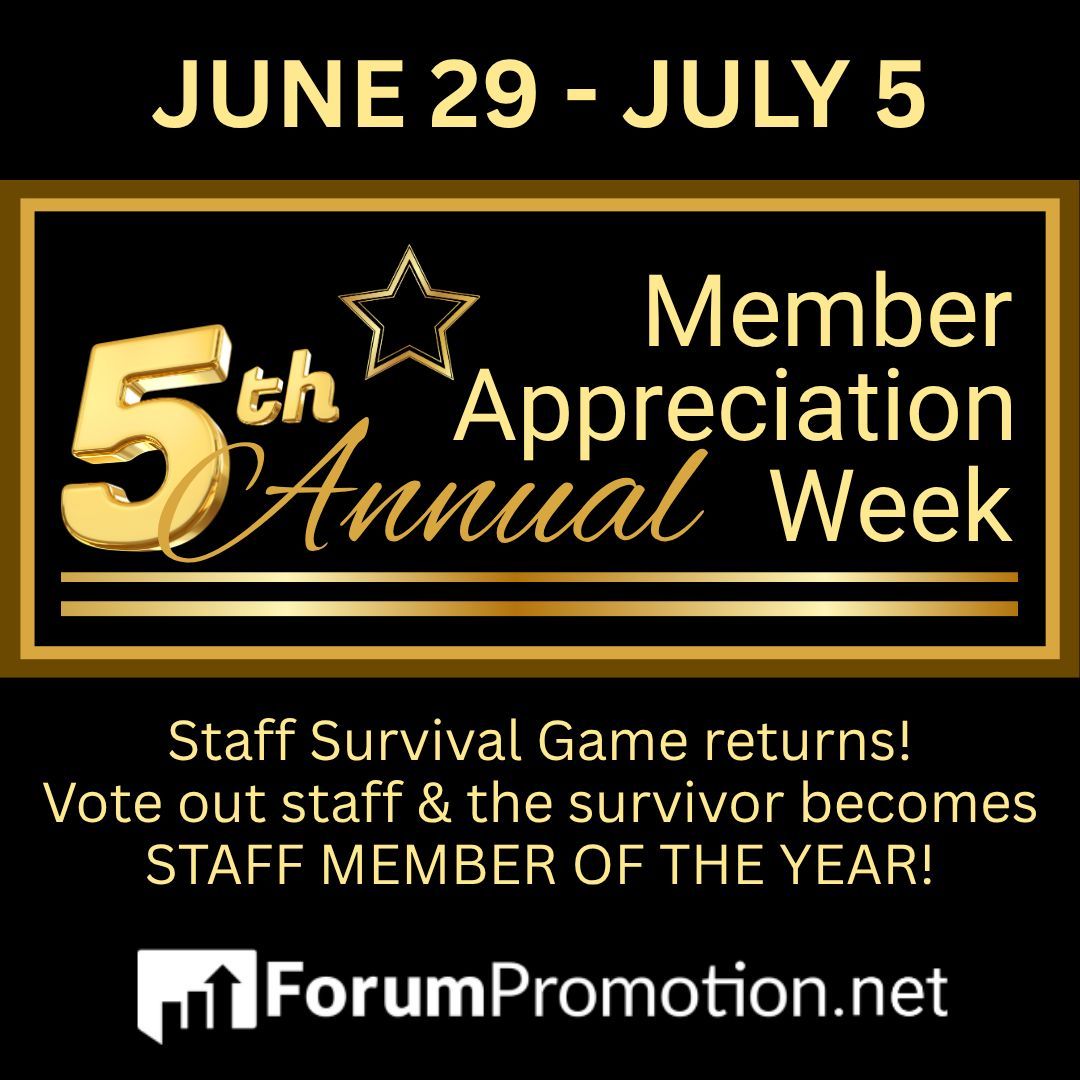 One week left until #MemberAppreciationWeek! Are you excited for it? If not, get excited! We have lots of fun #events planned, including our Staff Survival Game and several #giveaways!