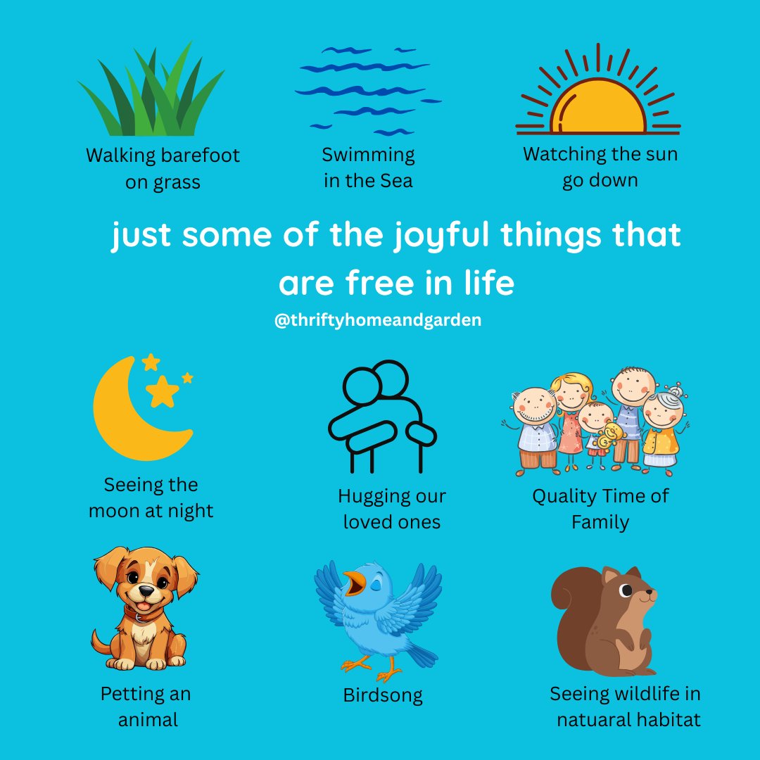 thriftyhomegrdn's tweet photo. Good Morning π
The best things in life are free π
https://t.co/PUxnqkyWXh
#goodmorning #joyfulthings #bestthingsinlifearefree #somethingscannotbebought #moonatnight #birdsong #familytime #walkingbarefootongrass #sungodown #swimminginthesea #life #livewellbewellgowell #livelife https://t.co/0ELi4xAZ60