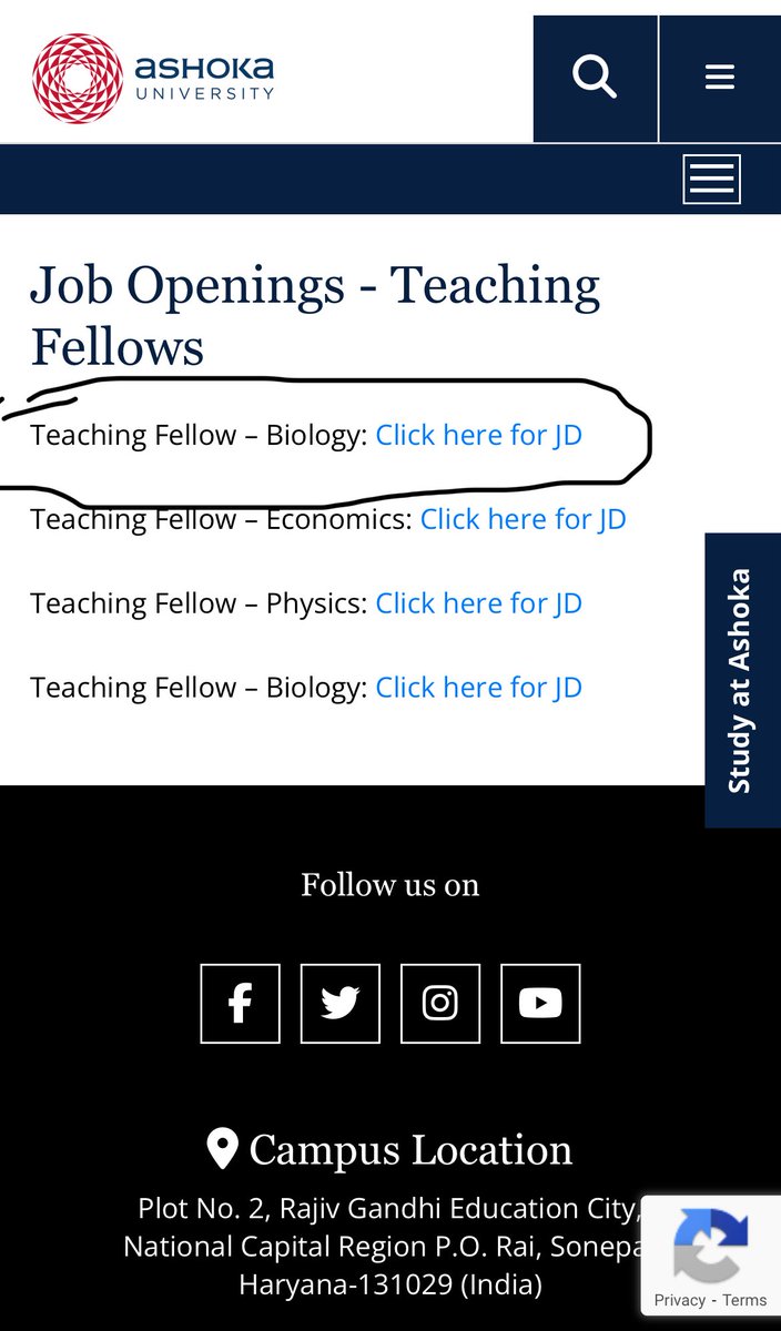 kasturi-mitra (@kasturimito) on Twitter photo For those interested in gathering teaching experience: Paid Teaching Fellow positions available at Biology Dept. <a href="/AshokaUniv/">Ashoka University</a> ashoka.edu.in/job-openings-t…
Mind the close application deadline. Reposts highly appreciated. Thanks!
<a href="/Dipya_Ganguly/">DIPYAMAN GANGULY</a> For those interested in gathering teaching experience: Paid Teaching Fellow positions available at Biology Dept. <a href="/AshokaUniv/">Ashoka University</a> ashoka.edu.in/job-openings-t…
Mind the close application deadline. Reposts highly appreciated. Thanks!
<a href="/Dipya_Ganguly/">DIPYAMAN GANGULY</a>