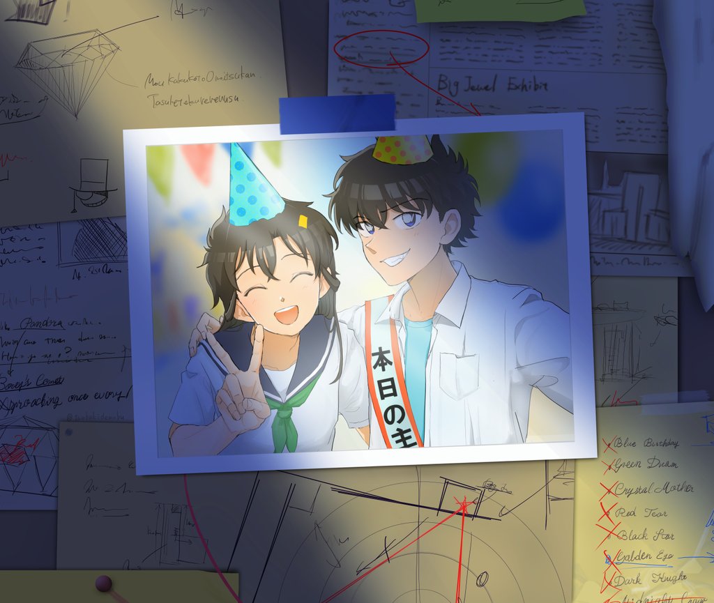 tsubakidennbu's tweet photo. 「君がいるから」
#黒羽快斗誕生祭2025
#怪盗キッド誕生祭2025 　快青 https://t.co/ueat3wHQPf