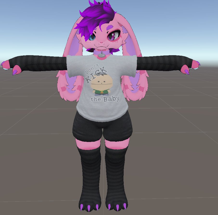 made these two cuties today, ain't they cute? :3 #vrchat #novabeast