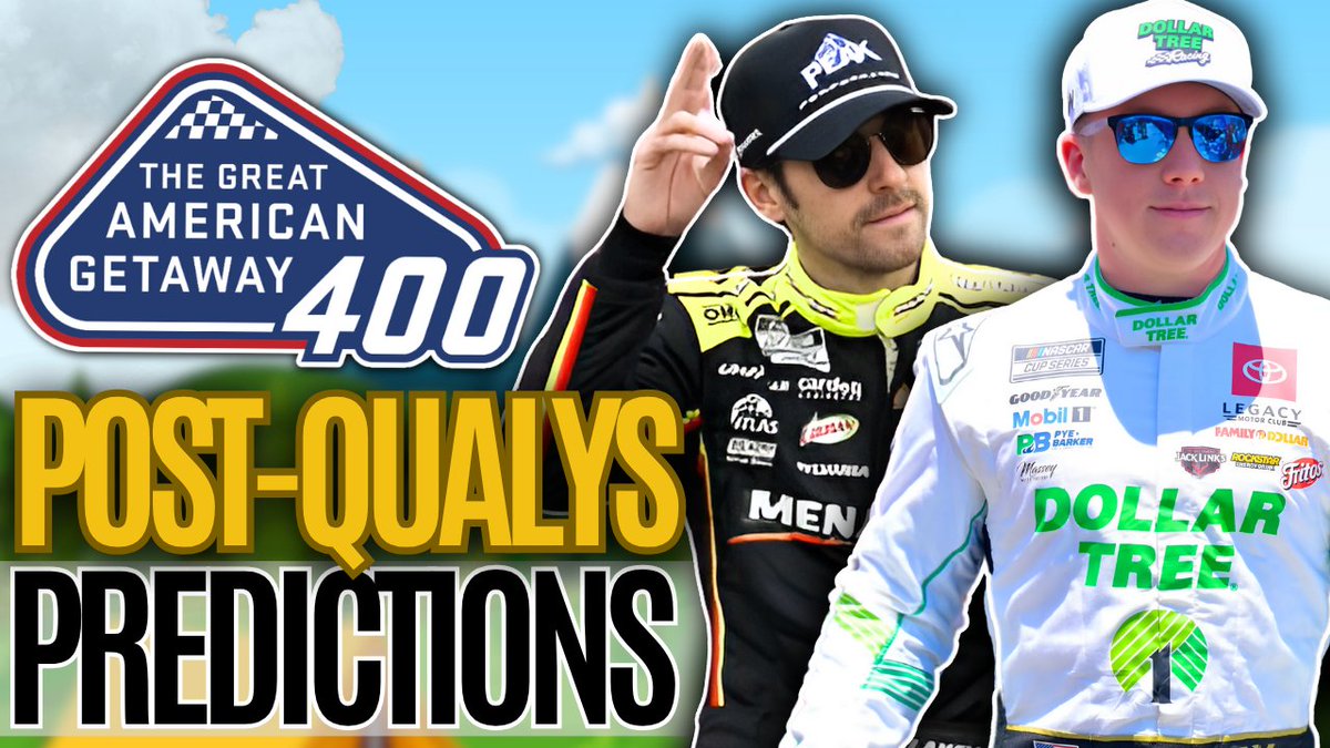 A new episode of The Backroad breaking down yesterday's NASCAR Cup Series practice &amp; qualifying is available now:
• Driver Interviews 💬
• Storylines &amp; Updated Odds 📰
• Added Bets 💰

#TheGreatAmericanGetaway400
youtu.be/HhBjj9YJYx8