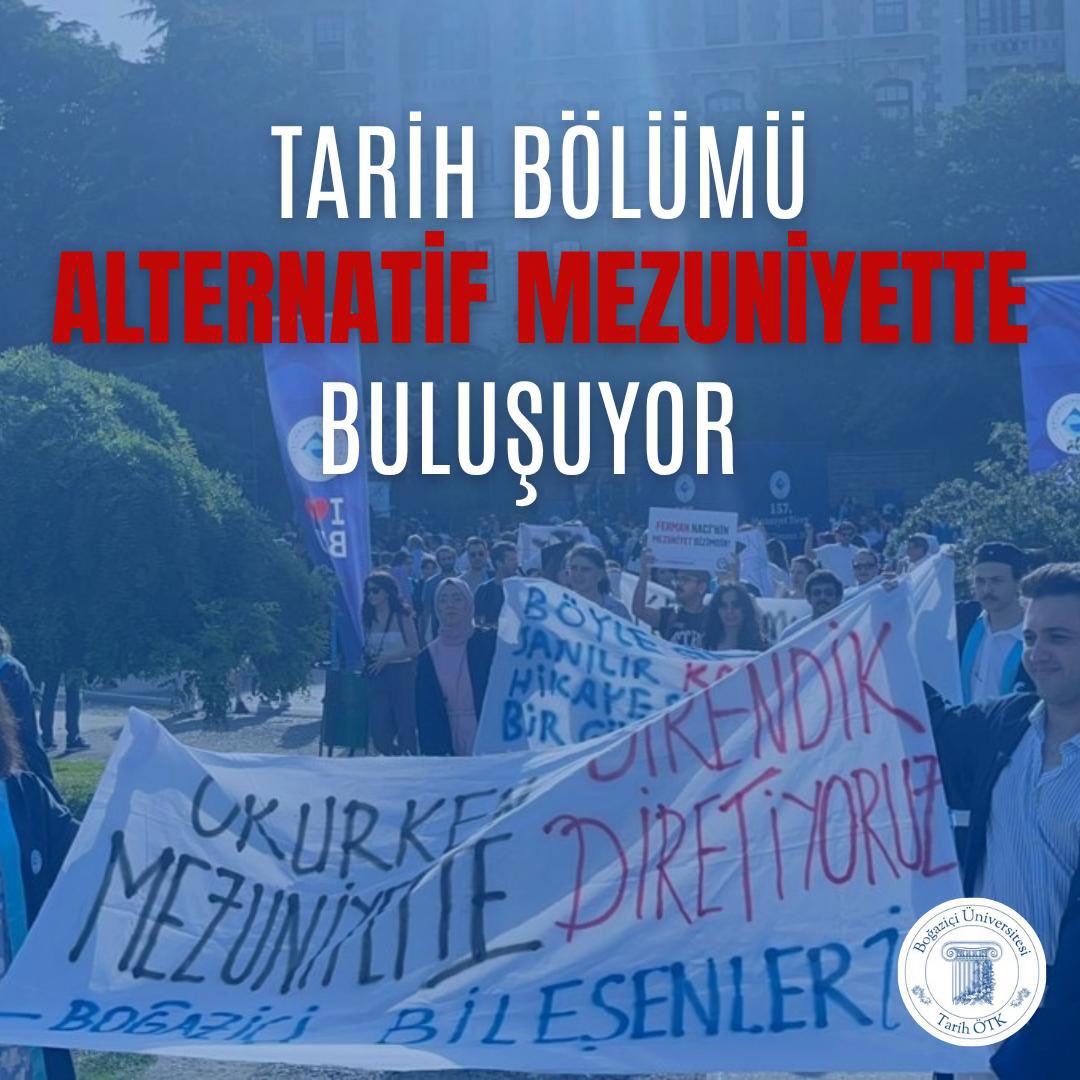bounhist's tweet image. Tarih bölümü 2 Temmuz’da Alternatif Mezuniyette!