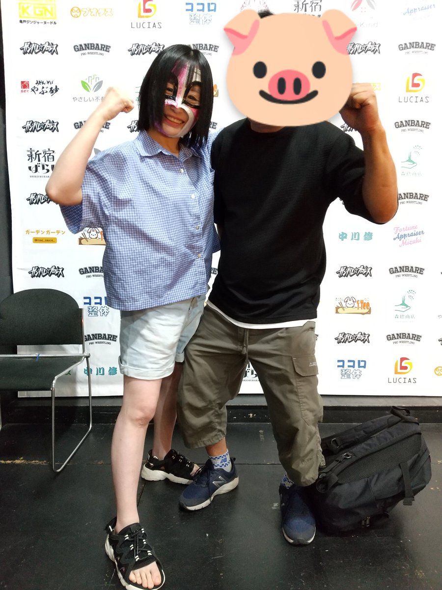 試合後の撮影会で
#HARUKAZE 選手と

#GanPro