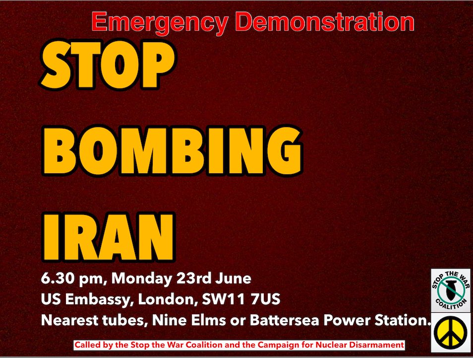 Londoners, be there tomorrow. We have to stop this madness.
