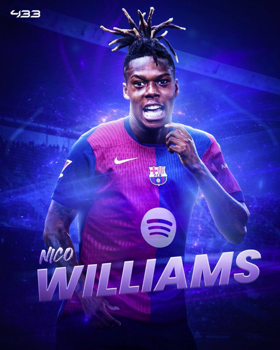 BaldeWaves's tweet photo. 🚨❤️💙 EXCLUSIVE: Nico Williams to Barcelona, here we go!

The Spanish winger has agreed deal, Athletic club Bilbao confirm they have been informed about the payment of his  58M€ release clause.

Contract valid until summer 2031 as mentioned before 👌
#BaldeWavesExclusive https://t.co/ldbYrCp8RE