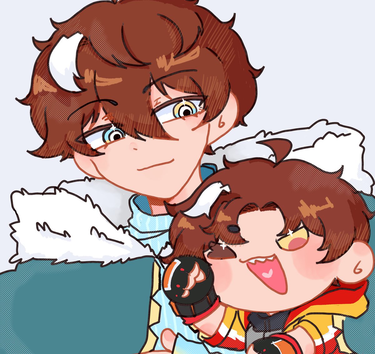 Boboiboy Glacier and Boboiboy Gentar 🤗 
#Boboiboy 
#BoBoiBoyFanart