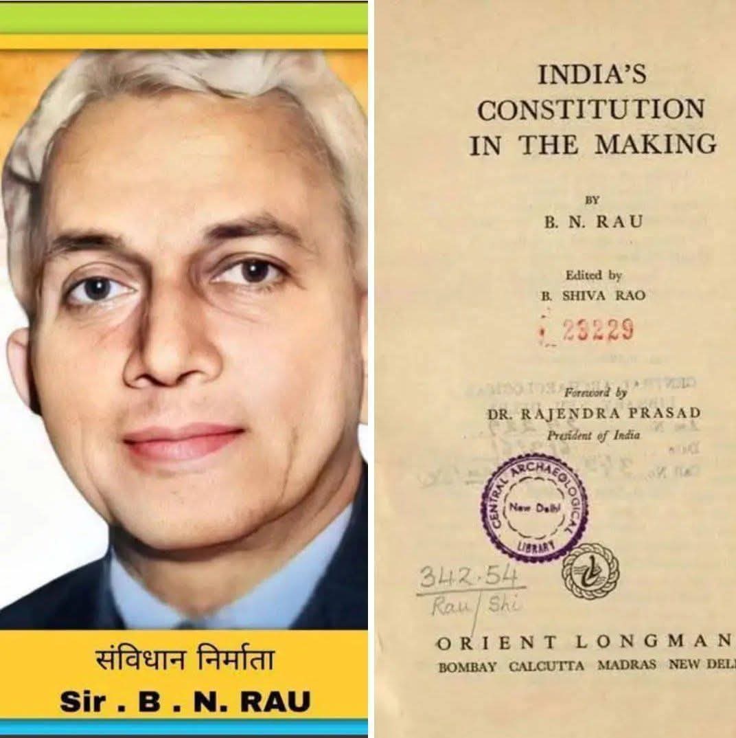 My special tribute to the father of Indian Constitution BN Rao Ji

#संविधान_निर्माता_BN_राव