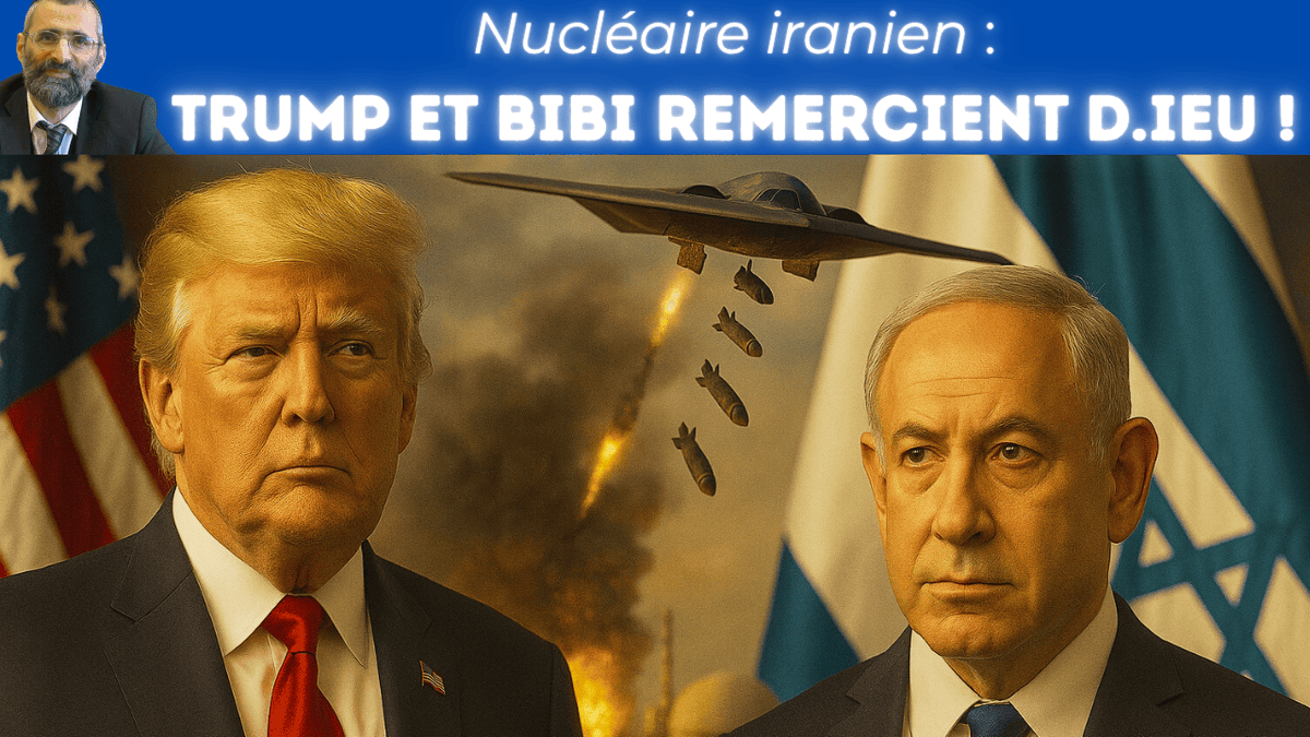 RavRonChaya's tweet photo. ☢️  Nucléaire iranien : TRUMP et BIBI remercient DIEU !

🇮🇱 Première à 15h heure d'Israël
à voir sur : https://t.co/uWGoxbSP0e

#Israël #Antisémitisme #breakingnews #Trump #Israel #Netanyahou #Bibi #usa #étatsunis #donaldtrump #Bombardier #B2 #GBU57 #Nucléaire #GOGMAGOG https://t.co/rJUia3lJh7