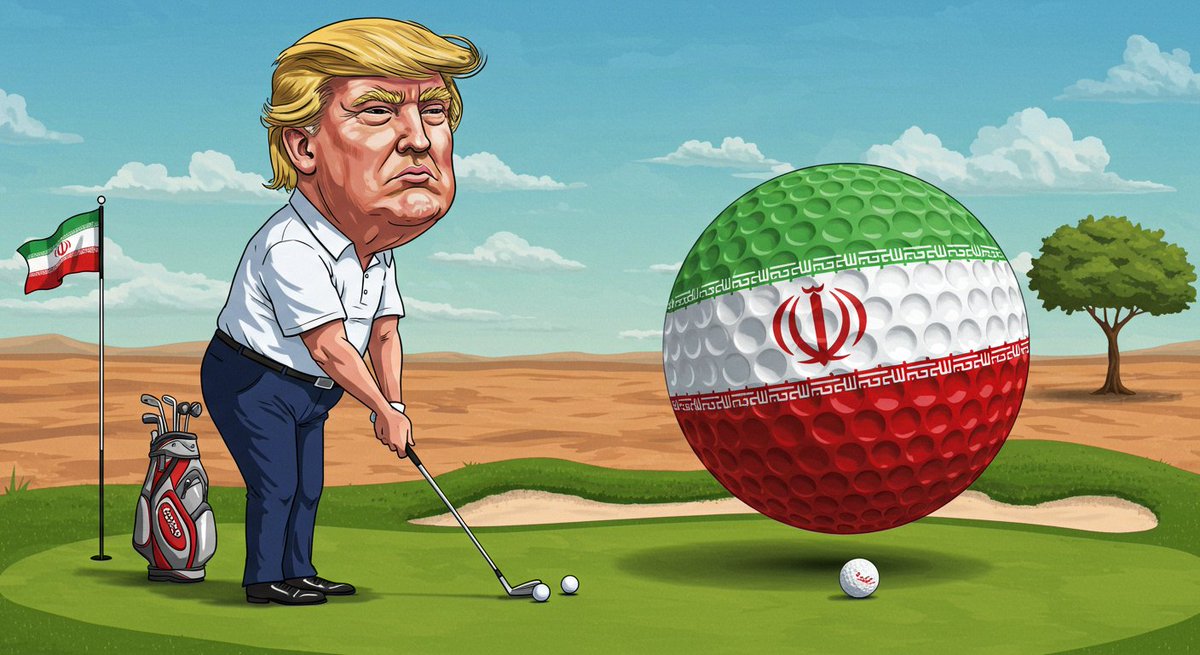 The real golf Trump is playing this weekend.
#Trump #IranIsraelConflict