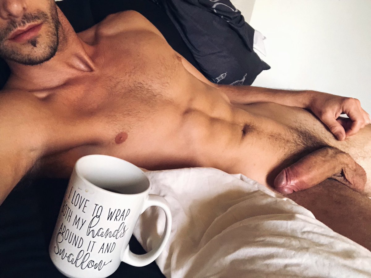 Good morning my dears! I start this #SundayFunday with a delicious CaffeeLatte &amp; our so sexy teaser <a href="/corykanexxx/">Cory Kane</a>! Have a sexy start to your day! ☕️😇😈🙃😉😘