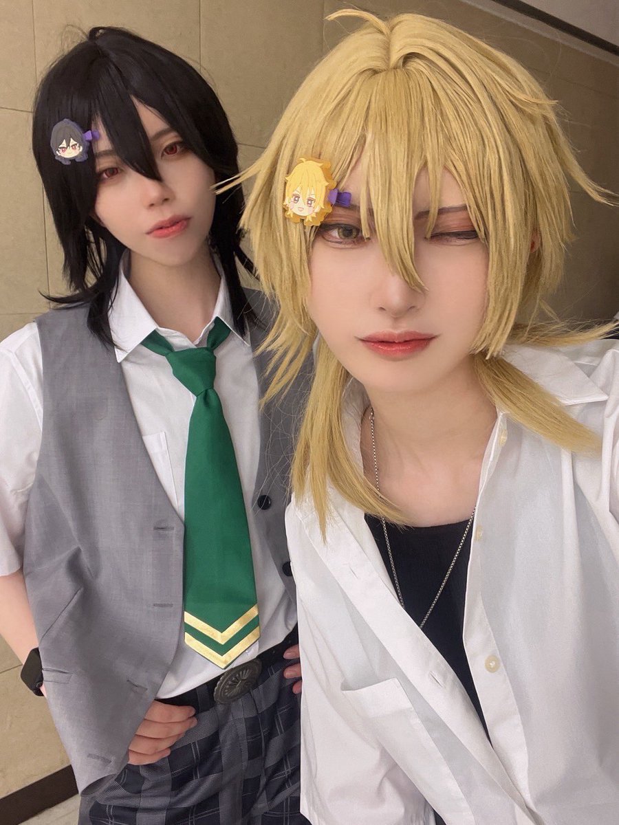 零くんと前髪クリップつけてみた🤘
似合ってる？

#アコスタ池袋