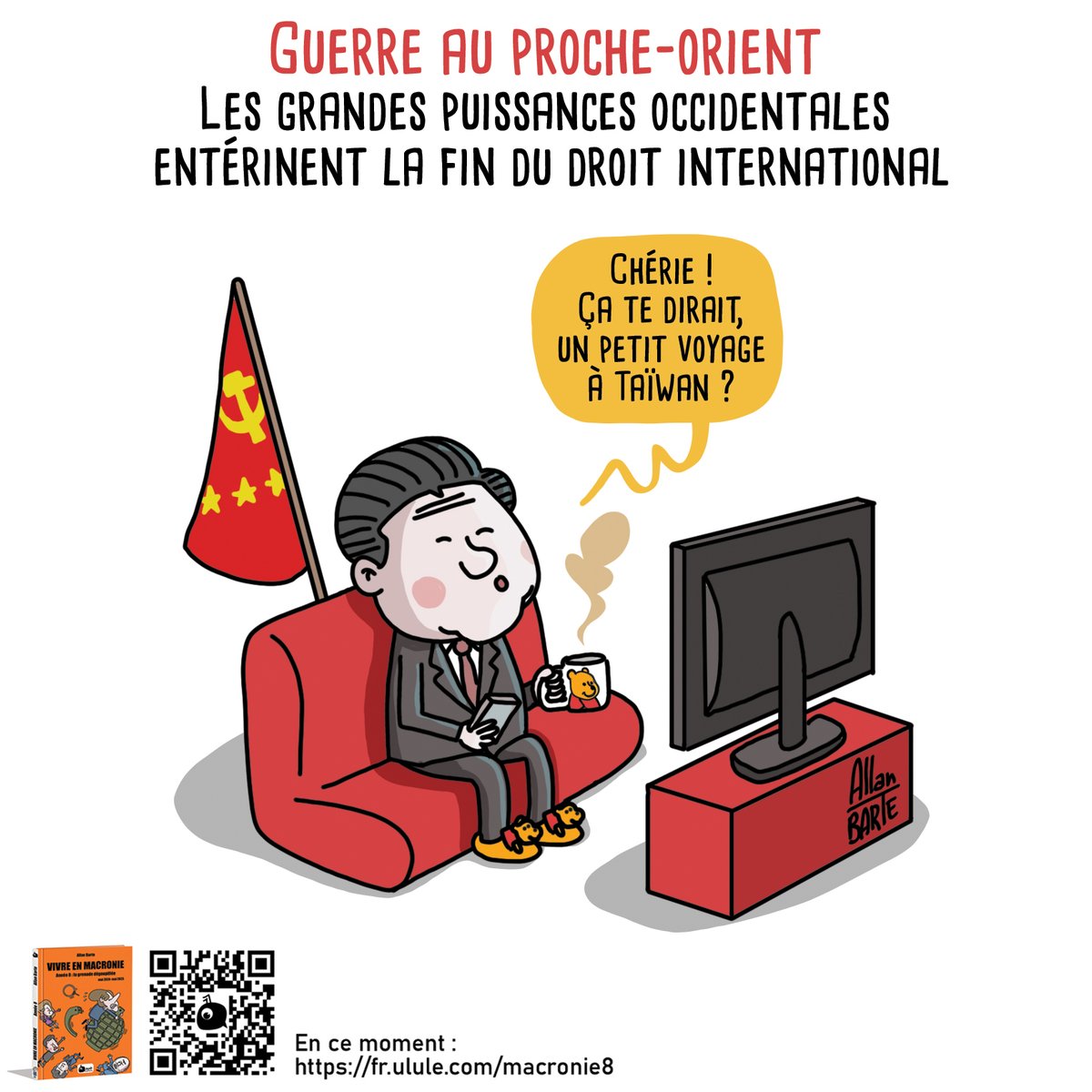En torpillant ce qu’il restait du droit international,
Israël et les États-Unis signent la fin d’un monde d’apparence civilisée
Désormais, un seul principe prévaut sans ambiguïté : la loi du plus fort
On n’en mesure pas encore toutes les conséquences

&gt;&gt;&gt; fr.ulule.com/macronie8/