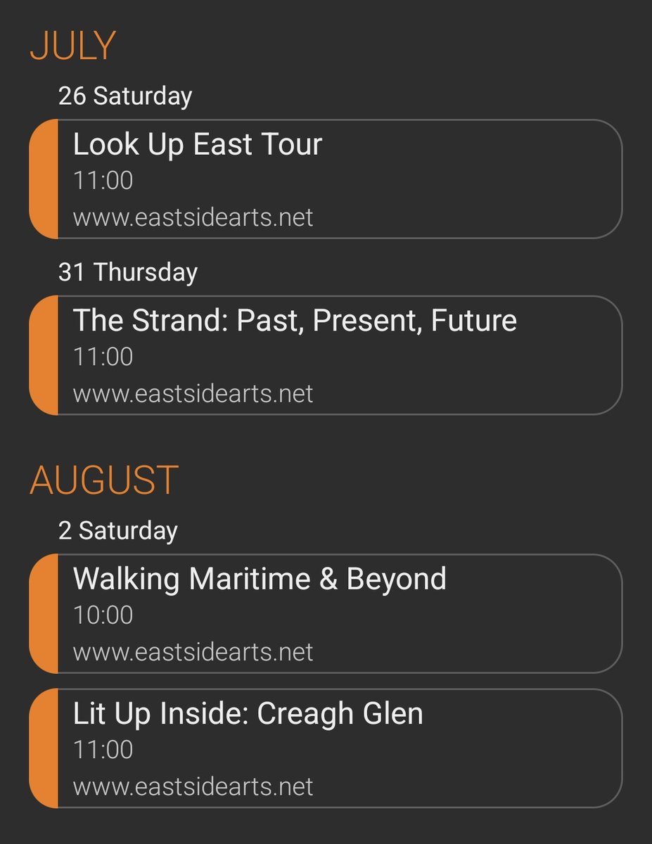 Upcoming events, #AllinOnePlace. #Urbanism #Placemaking #NorthernIreland.