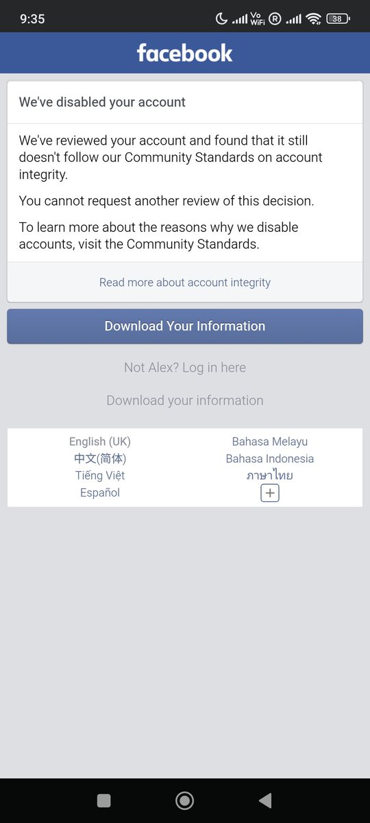 If you rely on <a href="/Meta/">Meta</a> <a href="/facebook/">Facebook</a> to grow your business, please escape now. Since they depend on AI to moderate the content, once disabled that's all, no reason provided and no single channel to appeal, the end of it. #Facebooksuspendedme #facebookdown