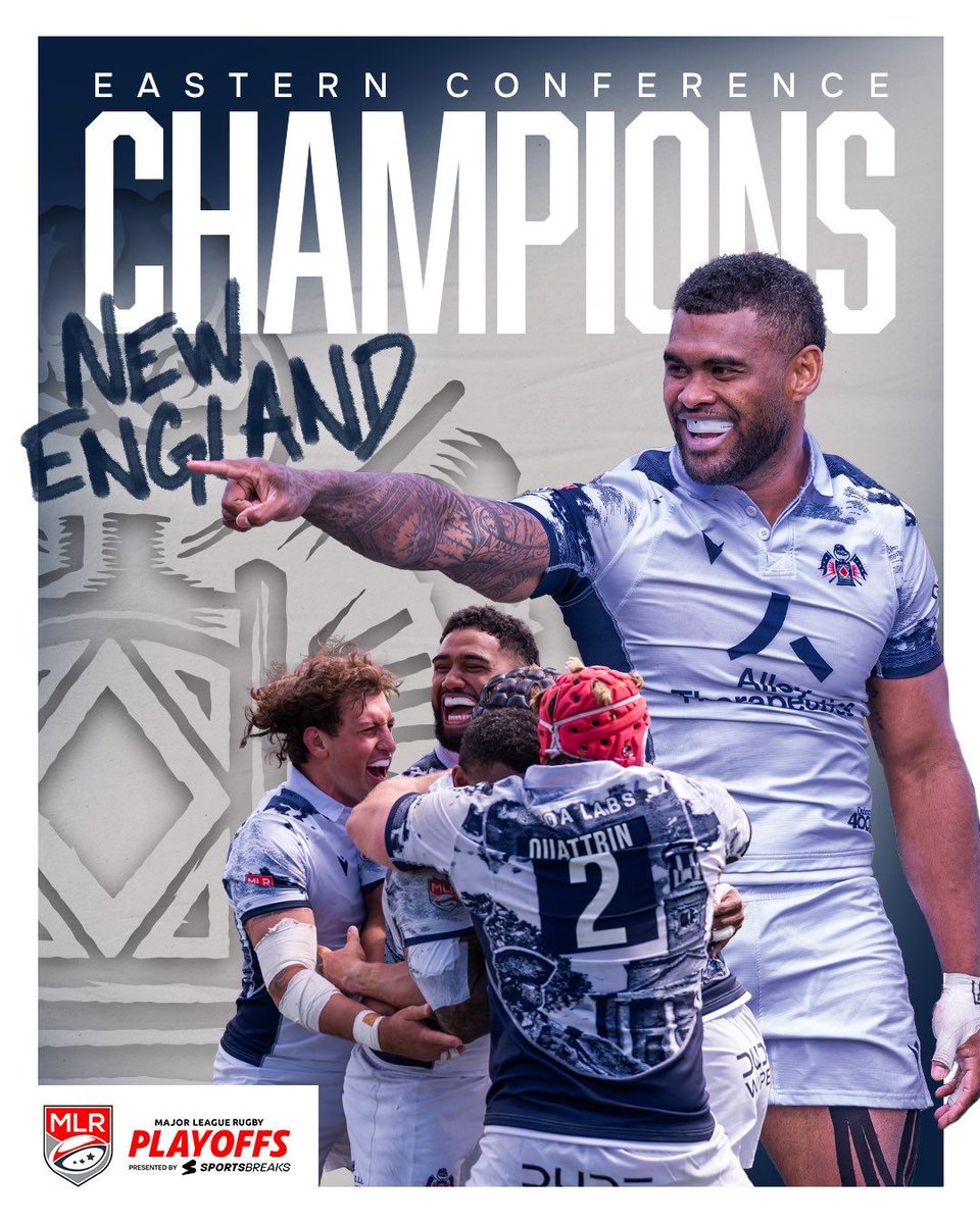 AmerRugbyRising's tweet photo. What an amazing weekend of #MLRPlayoffs! @HOUSaberCats top @UTWarriorsRugby on the road and @NEFreeJacks complete a brilliant comeback, coming from 17 behind to top @HoundsChicago. This will be a great Shield matchup Saturday! https://t.co/nYYJj5zO15