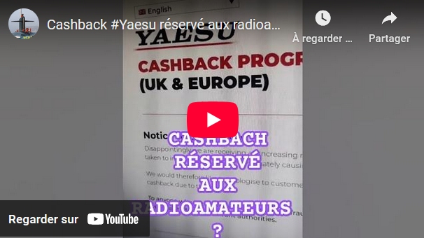Cashback Yaesu réservé aux radioamateurs ? ???? La réponse est non

radioamateur.forumsactifs.com/t2646-cashback…

Le cashback a été prolongé :
yaesucashback.co.uk