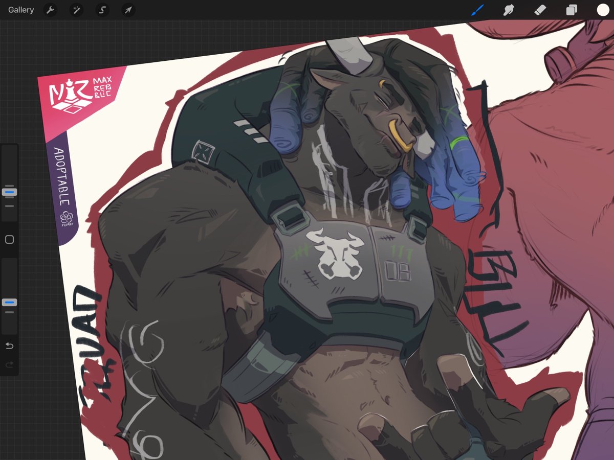 MaxRep_'s tweet image. New adoptable WIP 🐂