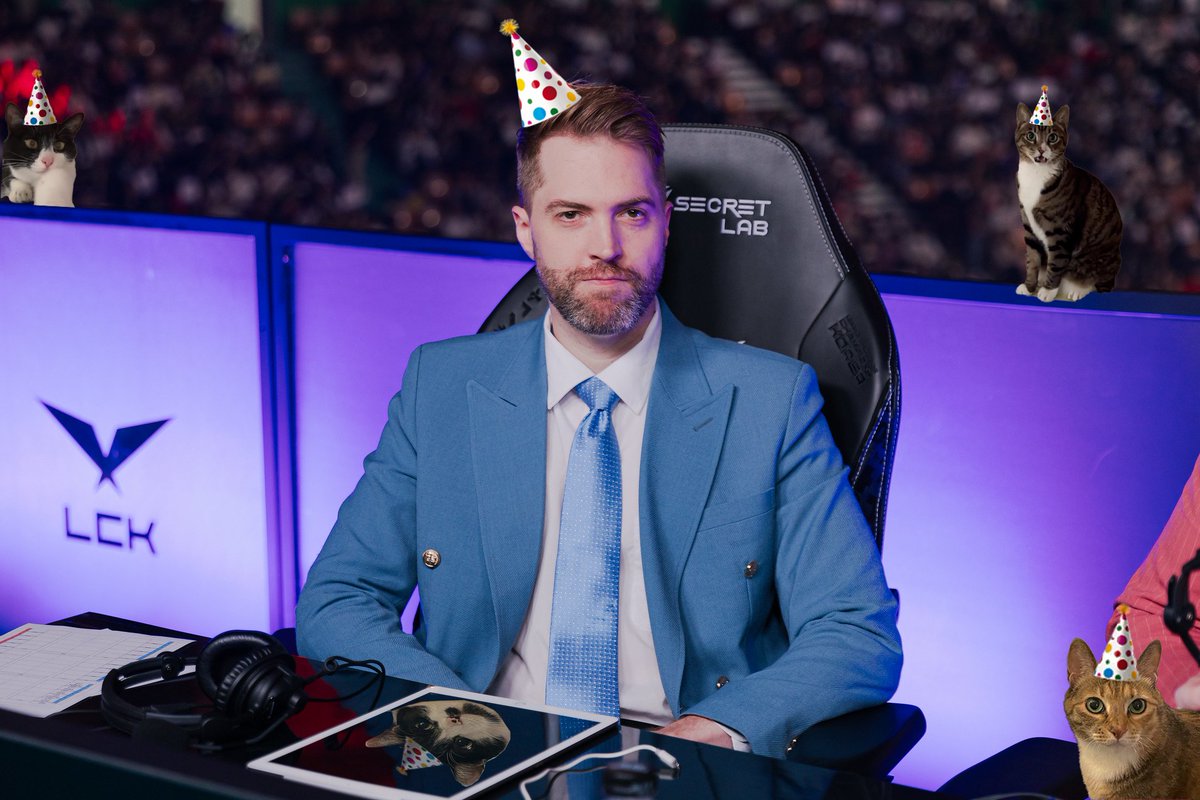 LCK (@lck) on Twitter photo Join us in wishing a HAPPY BIRTHDAY to our very own <a href="/proxywolf/">Wolf Schröder</a>! 🥳
🎉🎂🎉 HAPPY BIRTHDAY WOLF! 🎉🎂🎉 Join us in wishing a HAPPY BIRTHDAY to our very own <a href="/proxywolf/">Wolf Schröder</a>! 🥳
🎉🎂🎉 HAPPY BIRTHDAY WOLF! 🎉🎂🎉