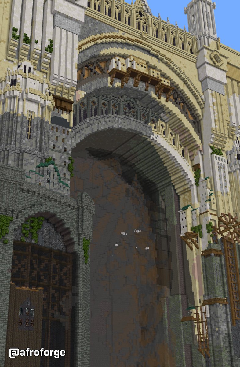 afroforge's tweet image. The South Gate #Minecraftbuilds