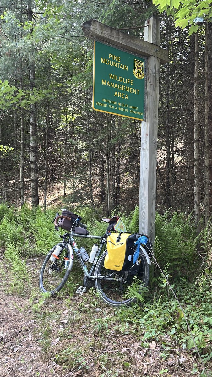 2days to cycle across Vermont. 

Next: a couple of days crossing the woods of northern New Hampshire. 

Exploring by bike is so much fun.