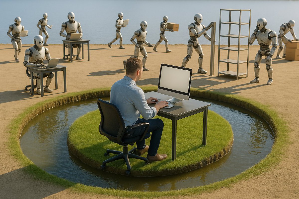 Do humans have a moat?

AI is already coding, designing, supporting, selling, analysing, using computers, and advising. Robots are quickly mastering physical tasks, from warehouses to hospitals.

Our old skills moat is vanishing fast:

📉 39% of today’s core skills will be