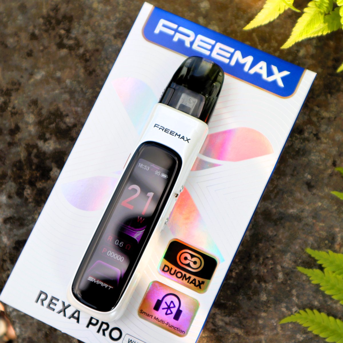 Freemax Rexa Pro Pod Kit with a 1300mAh battery &amp; 2A fast charging,3ml capacity for e-liquid and airflow adjustment for MTL and RDL vaping.
#RexaPro #MeshKingIsBack #FreemaxRexa #DUOMAX #REXAseries #3XFlavorBoost #3XLifespan