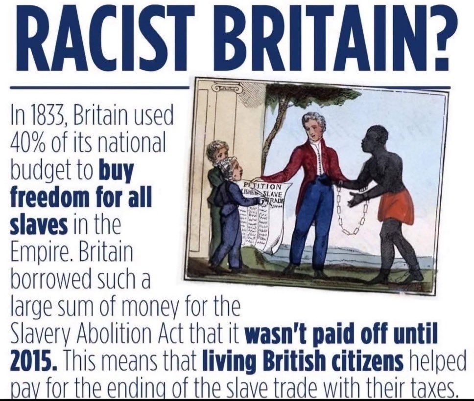 This is so true and to be honest Britain is owed a debt of gratitude and thanks to be fair.