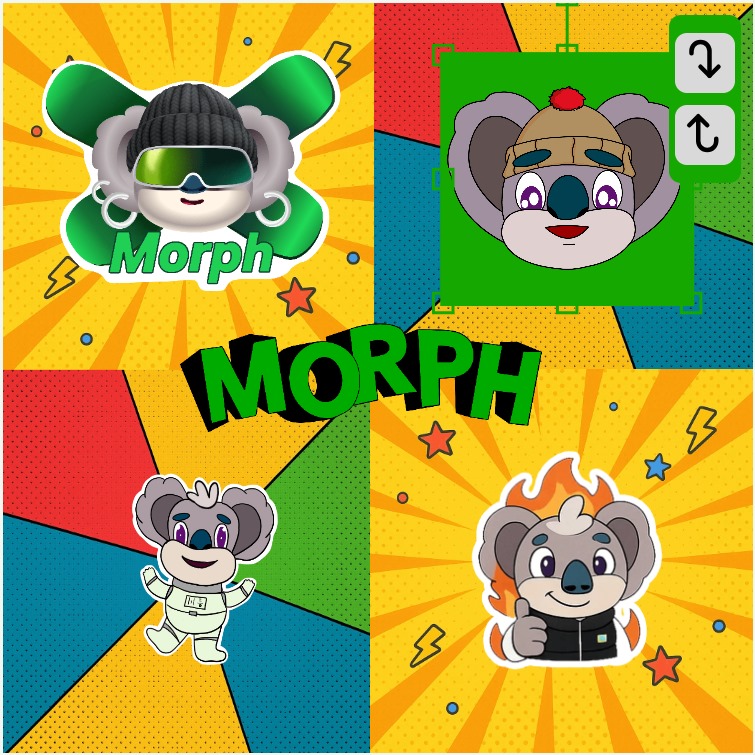 unspesified_3's tweet photo. There's literally no days off when it come to Morphing a meme.

I'm Morph'd, Are you? 🐨💚

Show off your memes in the comment section.

Get Morph'd here; 
🔗 https://t.co/kQ5hGYasx8 https://t.co/UZlFqzF6Ww