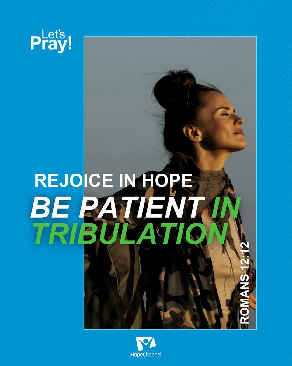 Godwakeupcall's tweet photo. No matter what you’re facing, God invites you to hold on to hope, stay patient through challenges, and keep praying. Let’s encourage one another to trust in His promises and lift each other up in prayer. Amen?! 💚💙
#LetsPrayLive #God #Prayer #Community #hopechannel https://t.co/QABWHpt0oj
